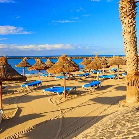 Top Floor, Sea View, Huge Terrace, Heated Pool, Garage Los Cristianos  Luaran gambar
