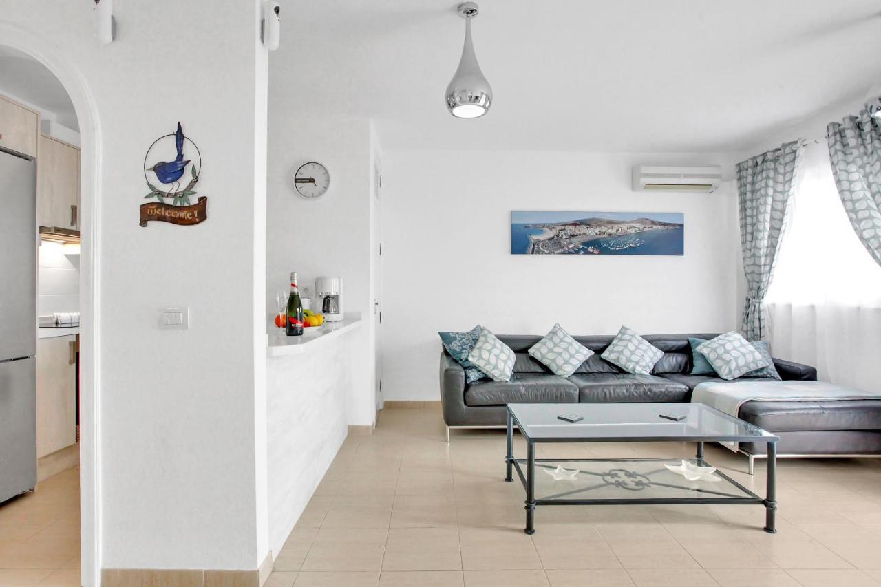 Top Floor, Sea View, Huge Terrace, Heated Pool, Garage Los Cristianos  Luaran gambar