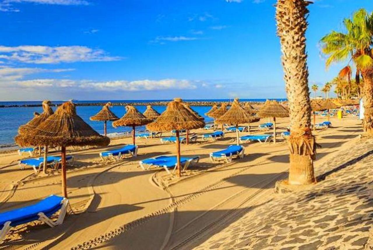 Top Floor, Sea View, Huge Terrace, Heated Pool, Garage Los Cristianos  Luaran gambar